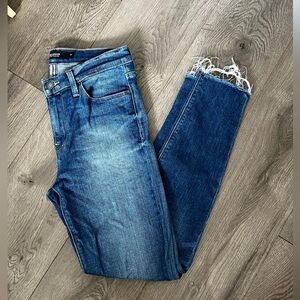 Distressed ankle length jeans! Brand new!